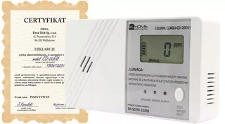 CD-20EU detektor oxidu uhoľnatého, poľský, 3 roky starý